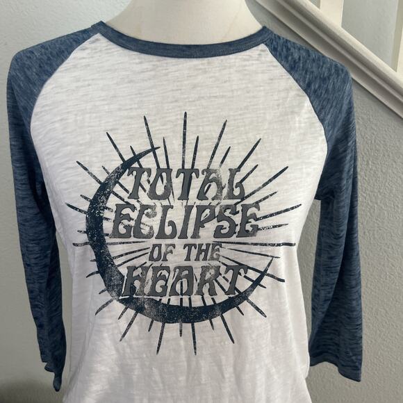 Rock & Republic Womens Total Eclipse of the Heart Baseball Tshirt Sz XS Music - Picture 5 of 8